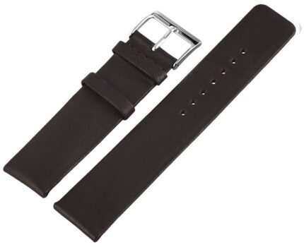 Echt Lederarmband, braun, ohne Naht, 18 mm / 20 mm