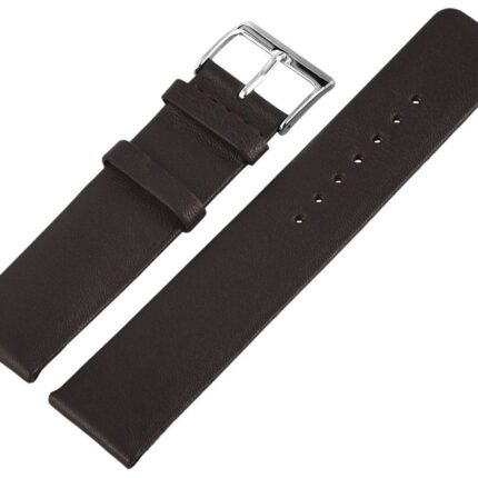 Echt Lederarmband, braun, ohne Naht, 18 mm / 20 mm