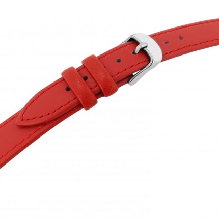 Echtleder-Uhrenarmband, rot, 10 mm - 24 mm