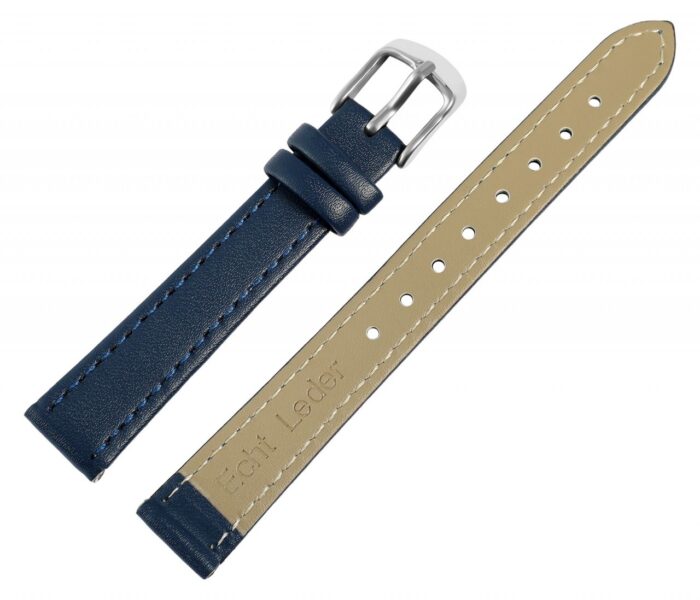 Echtleder-Uhrenarmband, dunkelblau, 10 mm - 24 mm - Image 3