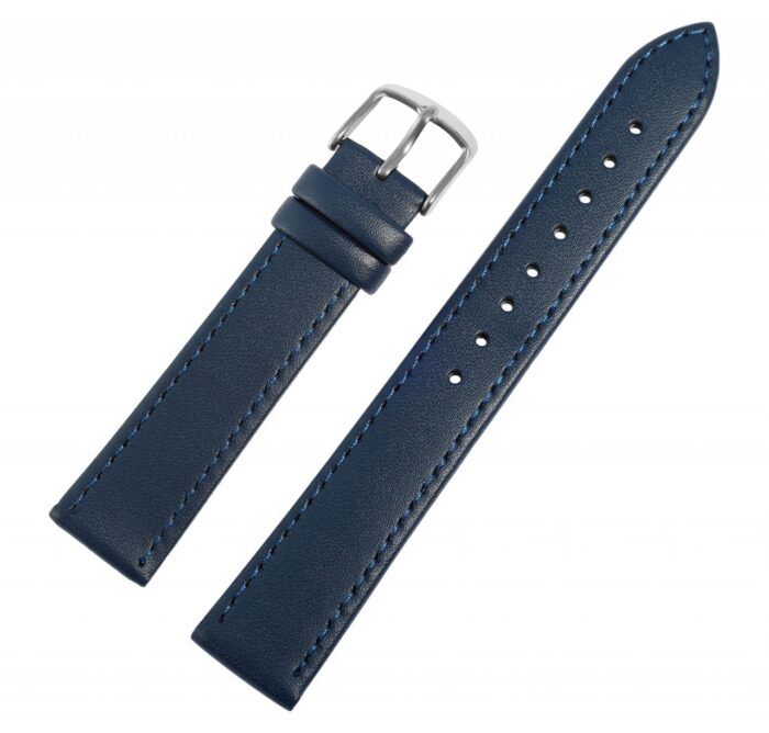 Echtleder-Uhrenarmband, dunkelblau, 10 mm - 24 mm - Image 6