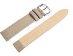 Echtleder Uhrenarmband, grau, flach, 12 - 22 mm - Image 3