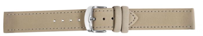 Echtleder Uhrenarmband, grau, flach, 12 - 22 mm - Image 4