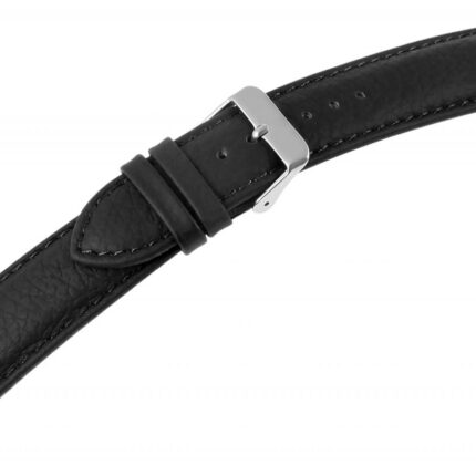 Echtleder Uhrenarmband, schwarz