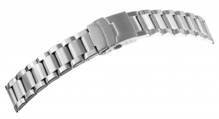 Edelstahl-Uhrenarmband, silberfarben, 18 mm - 26 mm