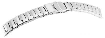 Edelstahl-Uhrenarmband, silberfarben, 18 mm - 26 mm