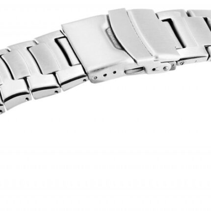 Edelstahl-Uhrenarmband, silberfarben, 18 mm - 26 mm