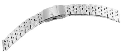 Edelstahl-Uhrenarmband, silberfarben, 24 mm / 26 mm
