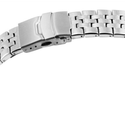 Edelstahl-Uhrenarmband, silberfarben, 24 mm / 26 mm