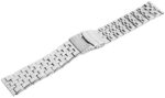 Edelstahl-Uhrenarmband, silberfarben, 24 mm / 26 mm - Image 2