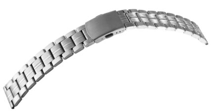 Edelstahl-Uhrenarmband, silberfarben, 18 mm - 22 mm