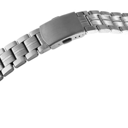 Edelstahl-Uhrenarmband, silberfarben, 18 mm - 22 mm