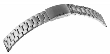 Edelstahl-Uhrenarmband, silberfarben, 18 mm - 24 mm