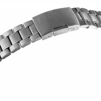 Edelstahl-Uhrenarmband, silberfarben, 18 mm - 24 mm