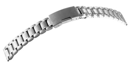 Edelstahl-Uhrenarmband, silberfarben, 18 mm - 26 mm