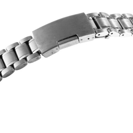 Edelstahl-Uhrenarmband, silberfarben, 18 mm - 26 mm