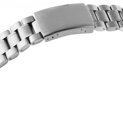 Edelstahl-Uhrenarmband, silberfarben, 16 mm - 26 mm