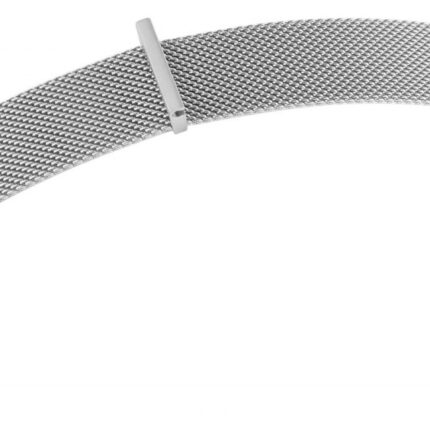 Edelstahl-Milanaisearmband, silberfarben, Magnetverschluss, 16 mm - 22 mm