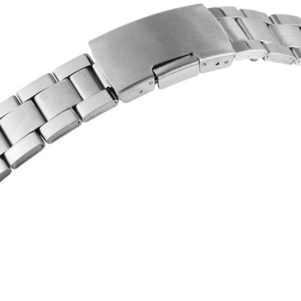 Edelstahl-Uhrenarmband, silberfarben, 18 mm - 24 mm