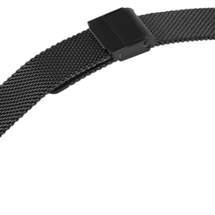 Milanese-Uhrenarmband, schwarz, 10 mm - 24 mm