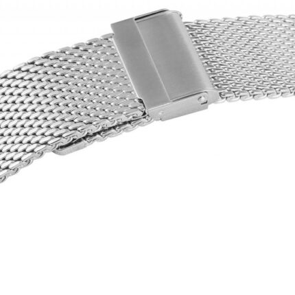 Milanese-Uhrenarmband, silberfarben, 18 mm - 24 mm