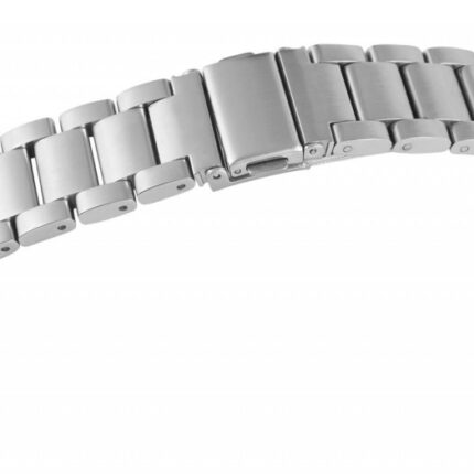 Edelstahl-Uhrenarmband, silberfarben, 18 mm - 24 mm