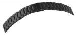 Edelstahl-Uhrenarmband, schwarz, 18 mm - 24 mm