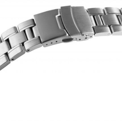 Edelstahl-Uhrenarmband, silberfarben, 18 mm