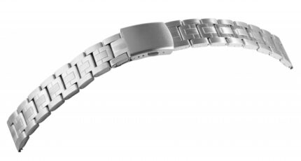 Edelstahl-Uhrenarmband, silberfarben, 18 mm - 22 mm