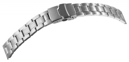 Edelstahl-Uhrenarmband, silberfarben, 18 mm - 24 mm
