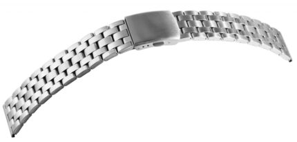 Edelstahl-Uhrenarmband, silberfaben, 18 mm - 22 mm