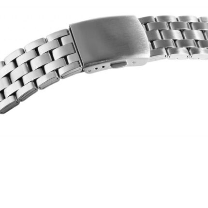Edelstahl-Uhrenarmband, silberfaben, 18 mm - 22 mm