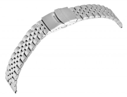 Edelstahl-Uhrenarmband, silberfarben, 18 mm - 22 mm