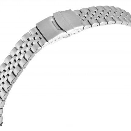Edelstahl-Uhrenarmband, silberfarben, 18 mm - 22 mm