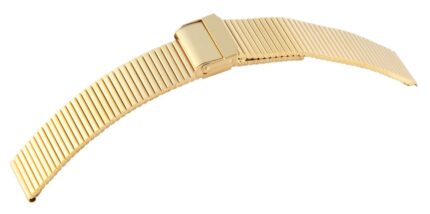 Edelstahl-Uhrenarmband, goldfarben, 18 - 22 mm