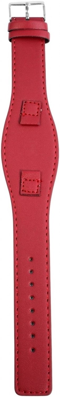 Lederimitation-Uhrenarmband, pink, 10 mm