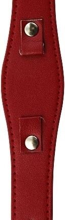 Lederimitation-Uhrenarmband, dunkelrot, 10 mm
