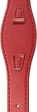 Lederimitation-Uhrenarmband, rot, 10 mm