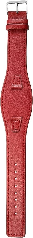 Lederimitation-Uhrenarmband, rot, 10 mm