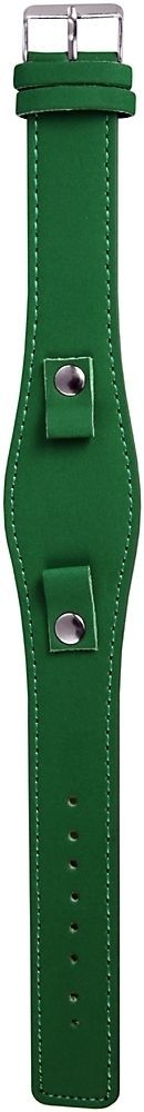 Lederimitations-Uhrenarmband, grün, 10 mm