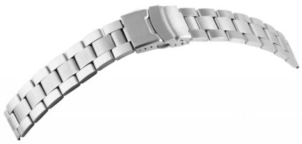 Edelstahl-Uhrenarmband, silberfarben, 18 mm - 24 mm