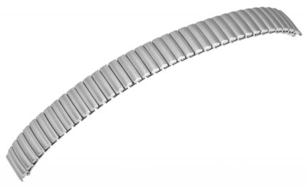 Edelstahl-Zugarmband, silberfarben, mattiert, 14 mm - 18 mm