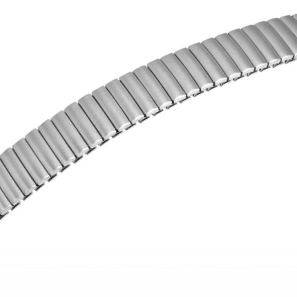 Edelstahl-Zugarmband, silberfarben, mattiert, 14 mm - 18 mm