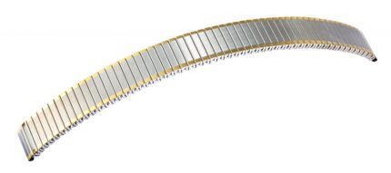 Edelstahl-Zugarmband, bicolor, 14 mm / 18 mm
