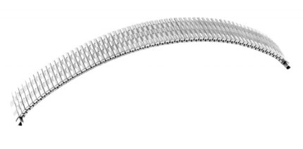 Edelstahl-Zugarmband, silberfarben, 12 mm & 18 mm