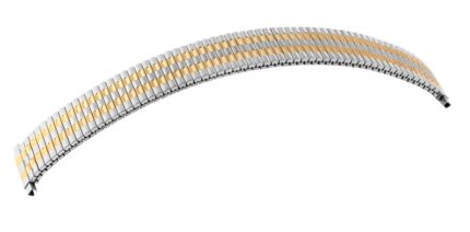 Edelstahl-Zugarmband, silber-/goldfarben, 12 mm & 18 mm