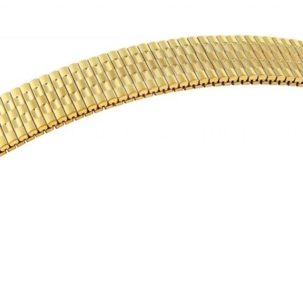 Edelstahl-Zugarmband, goldfarben, 12 mm & 18 mm