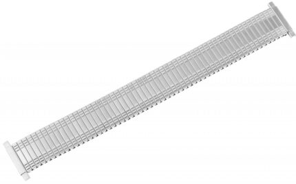 Edelstahl-Zugarmband, silberfarben, 10 mm - 14 mm / 16 mm - 24 mm