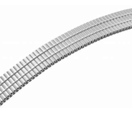 Edelstahl Zugarmband, silberfarben, 18 mm