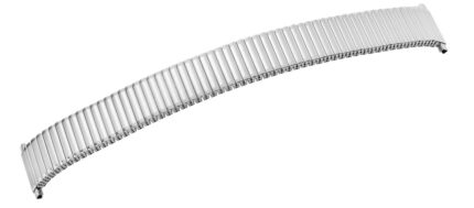 Edelstahl Zugarmband, silberfarben